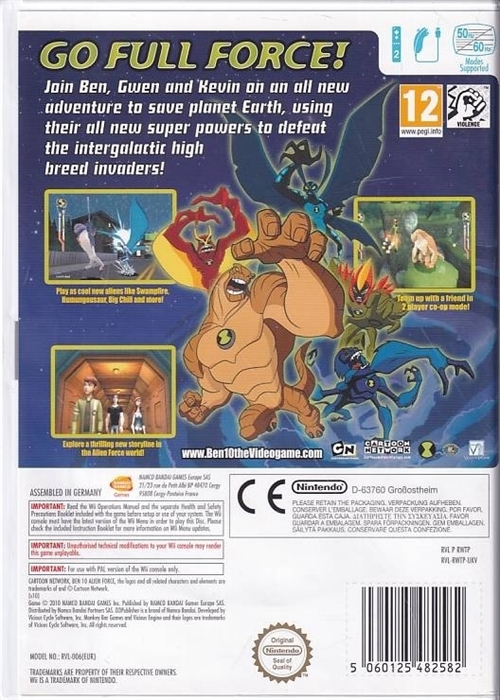 Ben 10 Alien Force - Wii (B Grade) (Used) (Eng) 